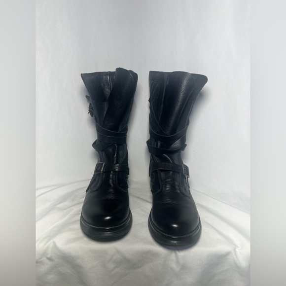 Steve Madden quilted Bounti Combat Leather Boot | 9 - Picture 3 of 11